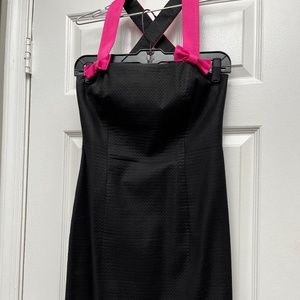 Cocktail dress with pink bows